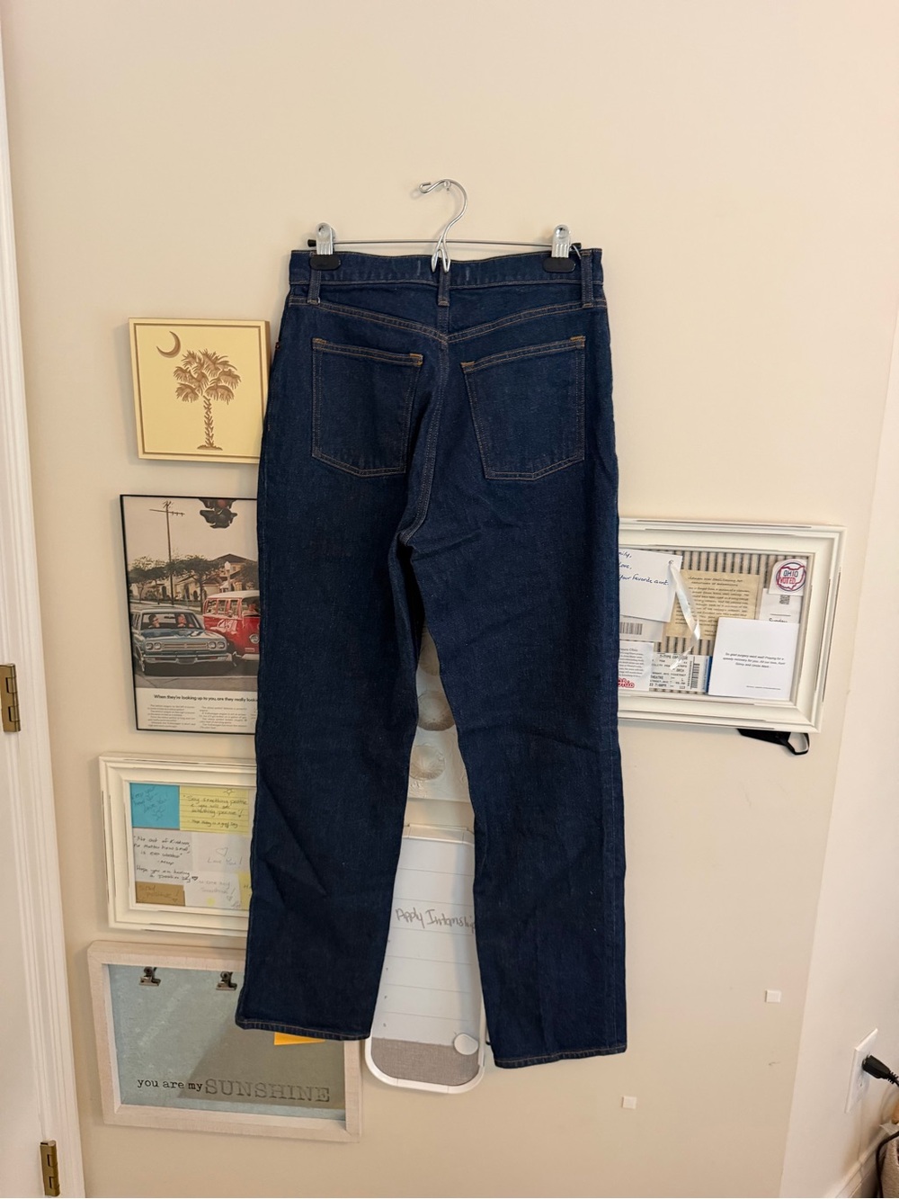 Abercrombie size 29 / 8 Dark Blue Women’s Straight-Leg Jeans - Picture 3 of 3